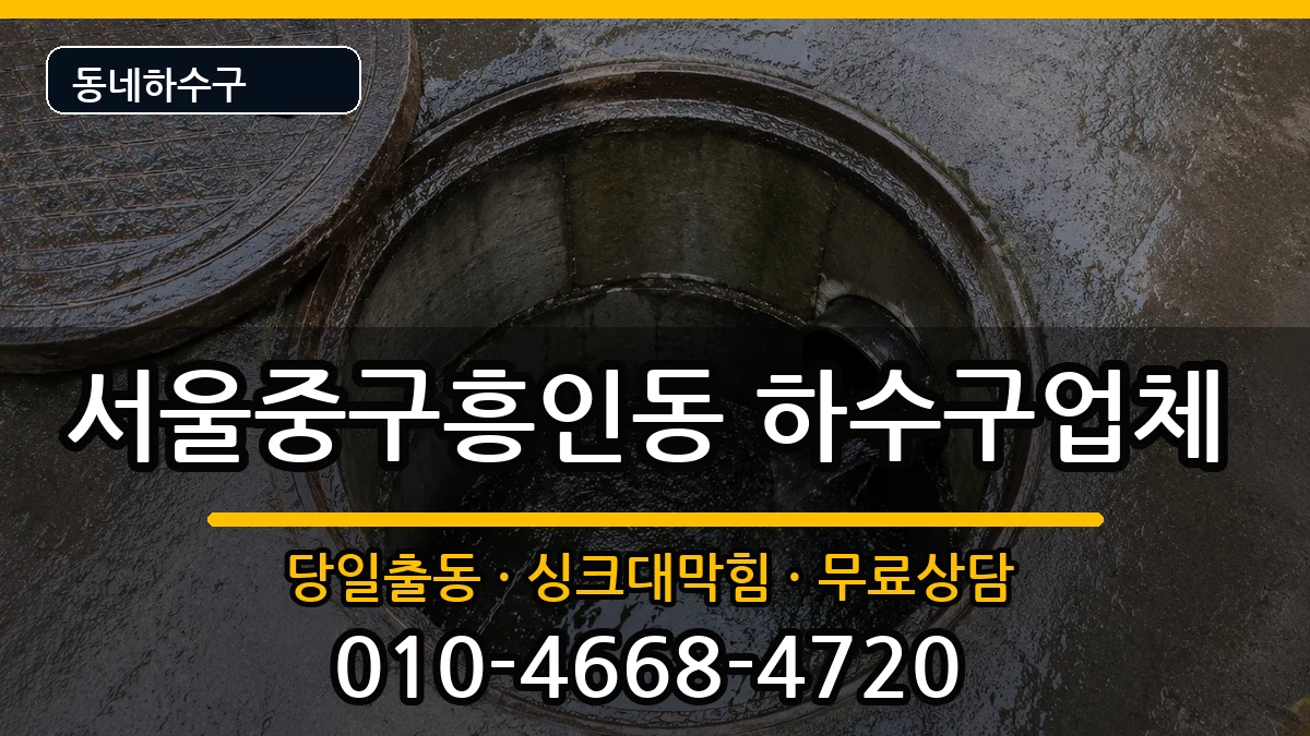 서울중구흥인동 하수구막힘 서울중구흥인동 하수구막힘 증상 처리 안내 이미지 2