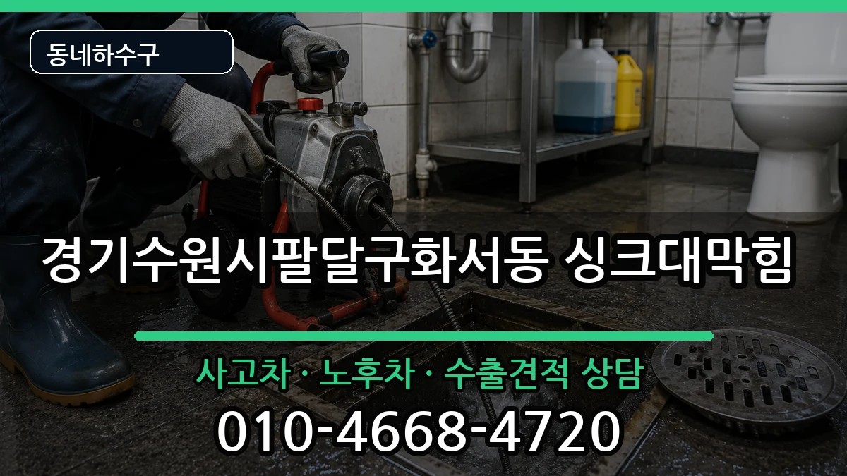 경기수원시팔달구화서동 싱크대막힘 경기수원시팔달구화서동 싱크대막힘 증상 처리 안내 이미지 3