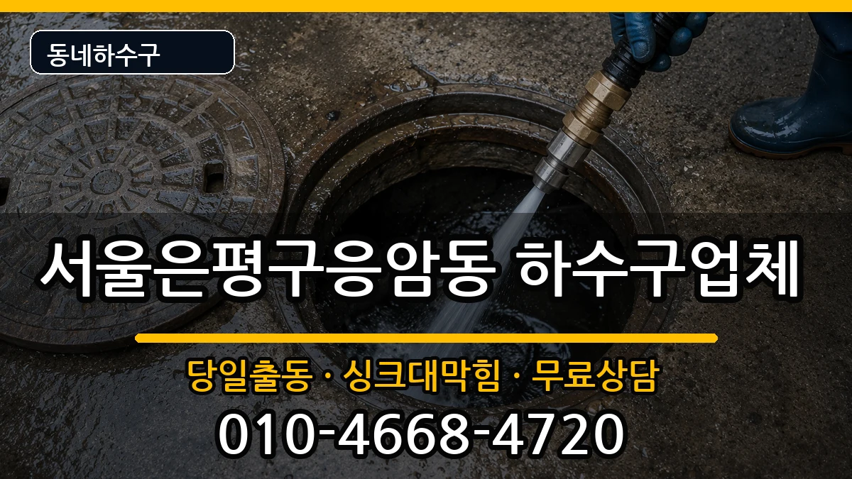 서울은평구응암동 하수구막힘 서울은평구응암동 하수구막힘 증상 처리 안내 이미지 2