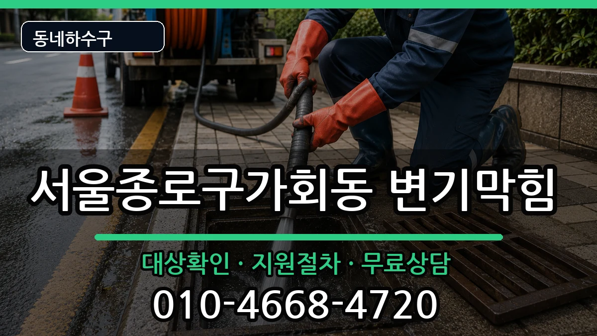 서울종로구가회동 변기막힘 증상 처리 안내 이미지 3