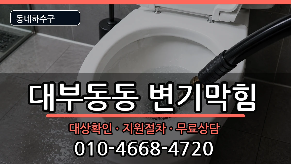 경기안산시단원구대부동동 변기막힘 증상 처리 안내 이미지 2