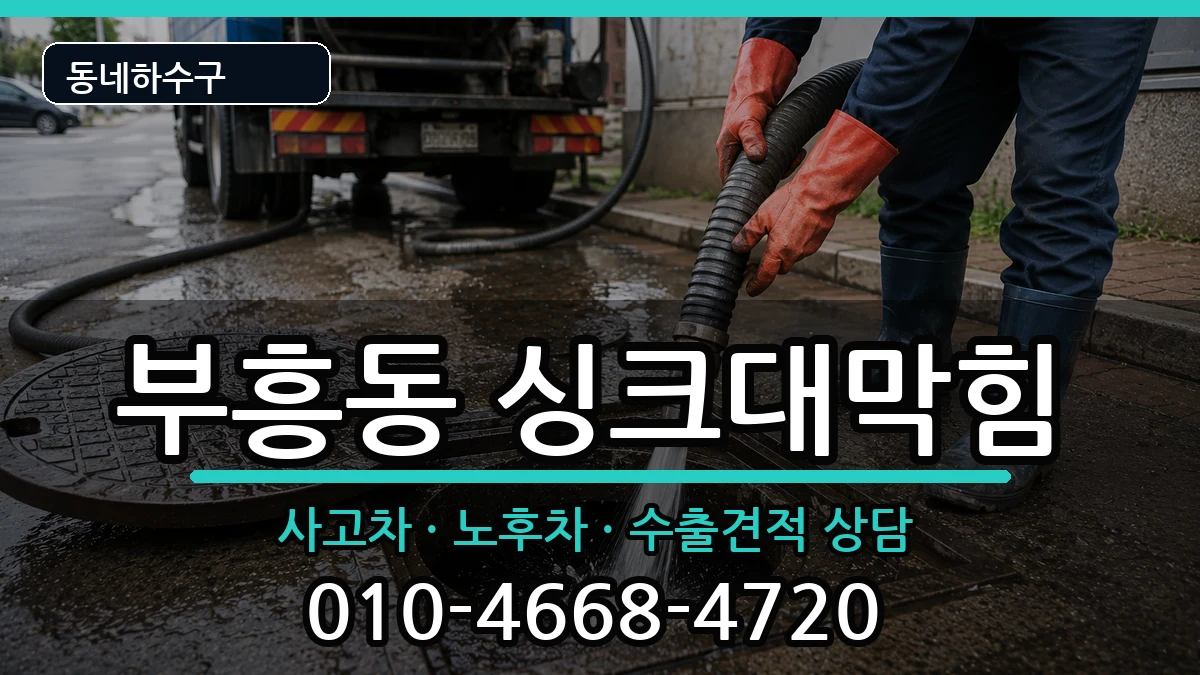 경기안양시동안구부흥동 싱크대막힘 증상 처리 안내 이미지 2