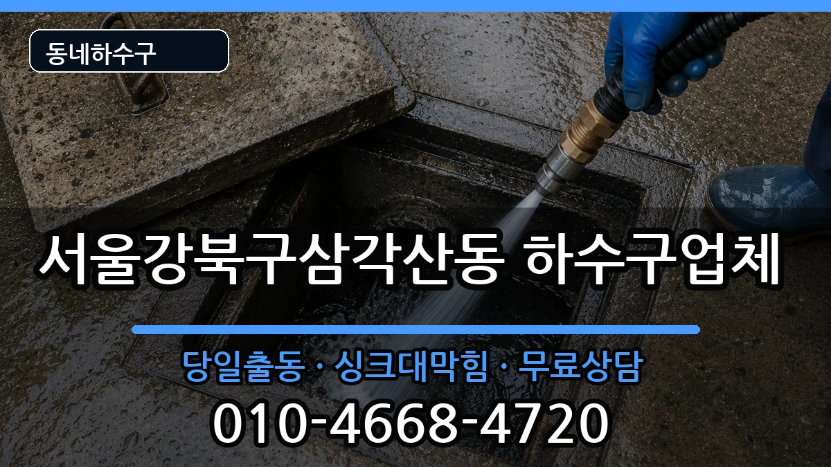 서울강북구삼각산동 하수구막힘 서울강북구삼각산동 하수구막힘 증상 처리 안내 이미지 3