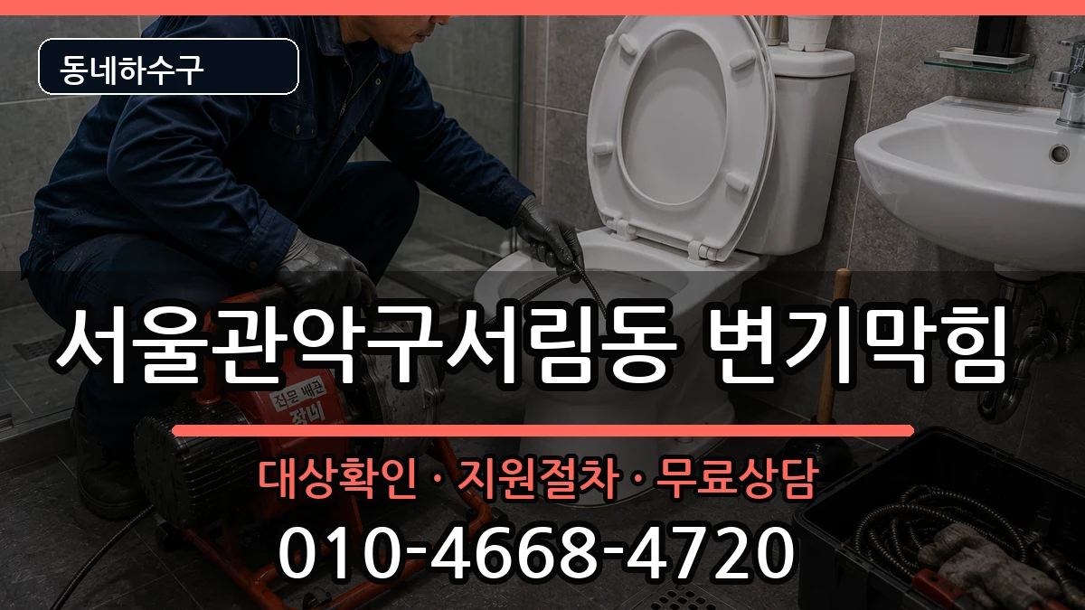 서울관악구서림동 변기막힘 증상 처리 안내 이미지 2