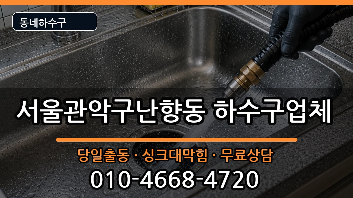 서울관악구난향동 하수구막힘 증상 처리 안내 이미지 3