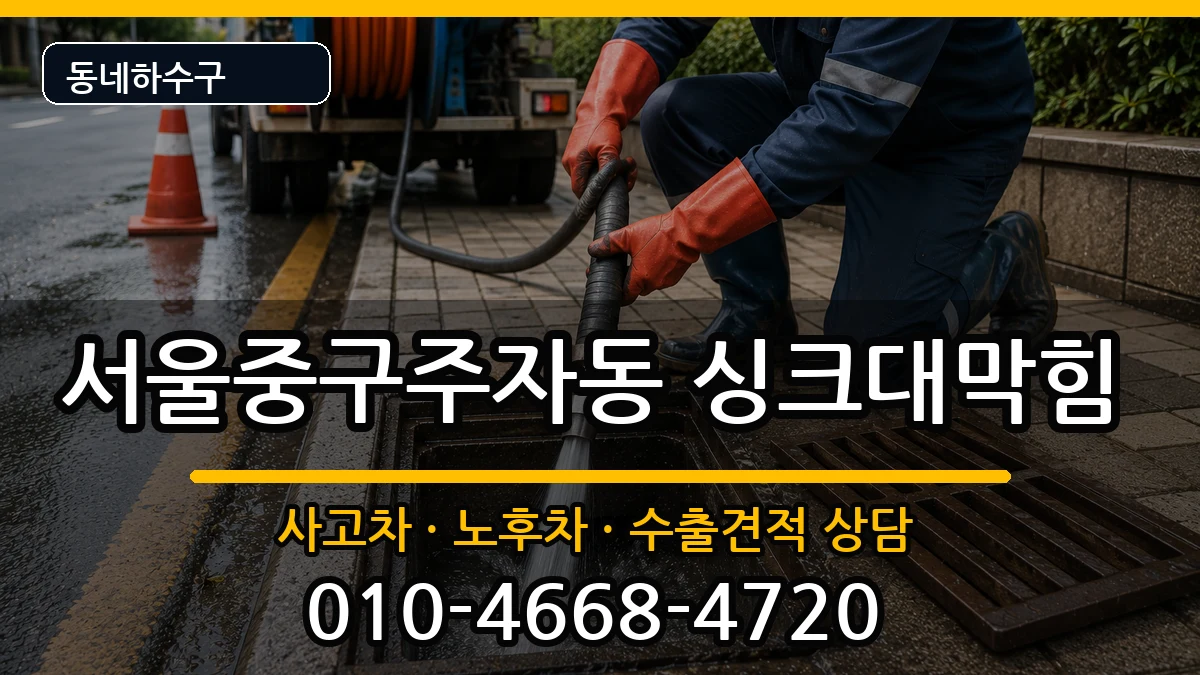 서울중구주자동 싱크대막힘 서울중구주자동 싱크대막힘 증상 처리 안내 이미지 2