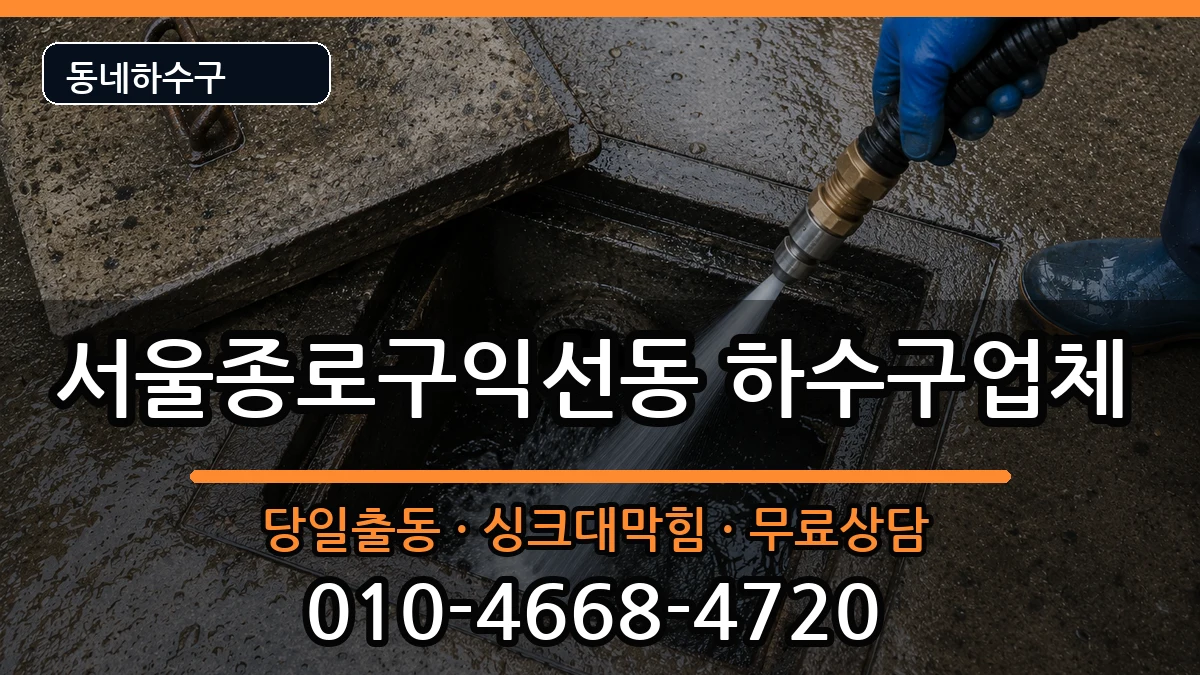 서울종로구익선동 하수구막힘 서울종로구익선동 하수구막힘 증상 처리 안내 이미지 3