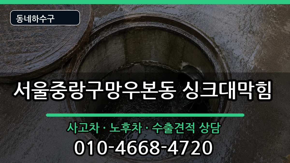 서울중랑구망우본동 싱크대막힘 서울중랑구망우본동 싱크대막힘 증상 처리 안내 이미지 3