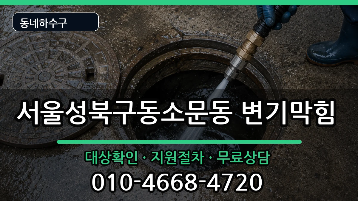 서울성북구동소문동 변기막힘 증상 처리 안내 이미지 2