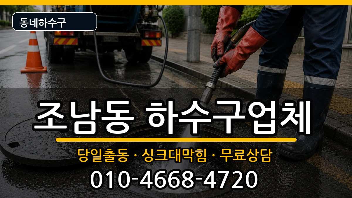 경기시흥시조남동  하수구막힘 질문형