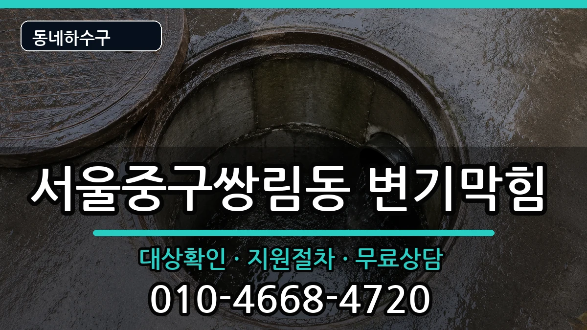 서울중구쌍림동 변기막힘 증상 처리 안내 이미지 3
