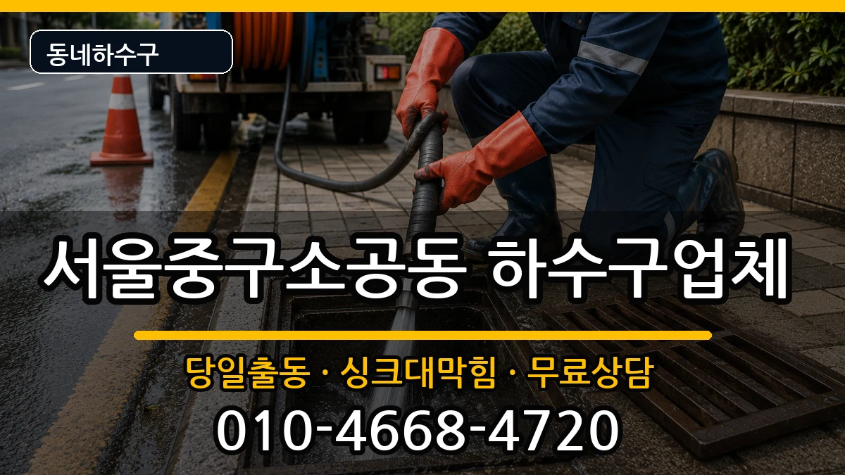 서울중구소공동 하수구막힘 서울중구소공동 하수구막힘 증상 처리 안내 이미지 1