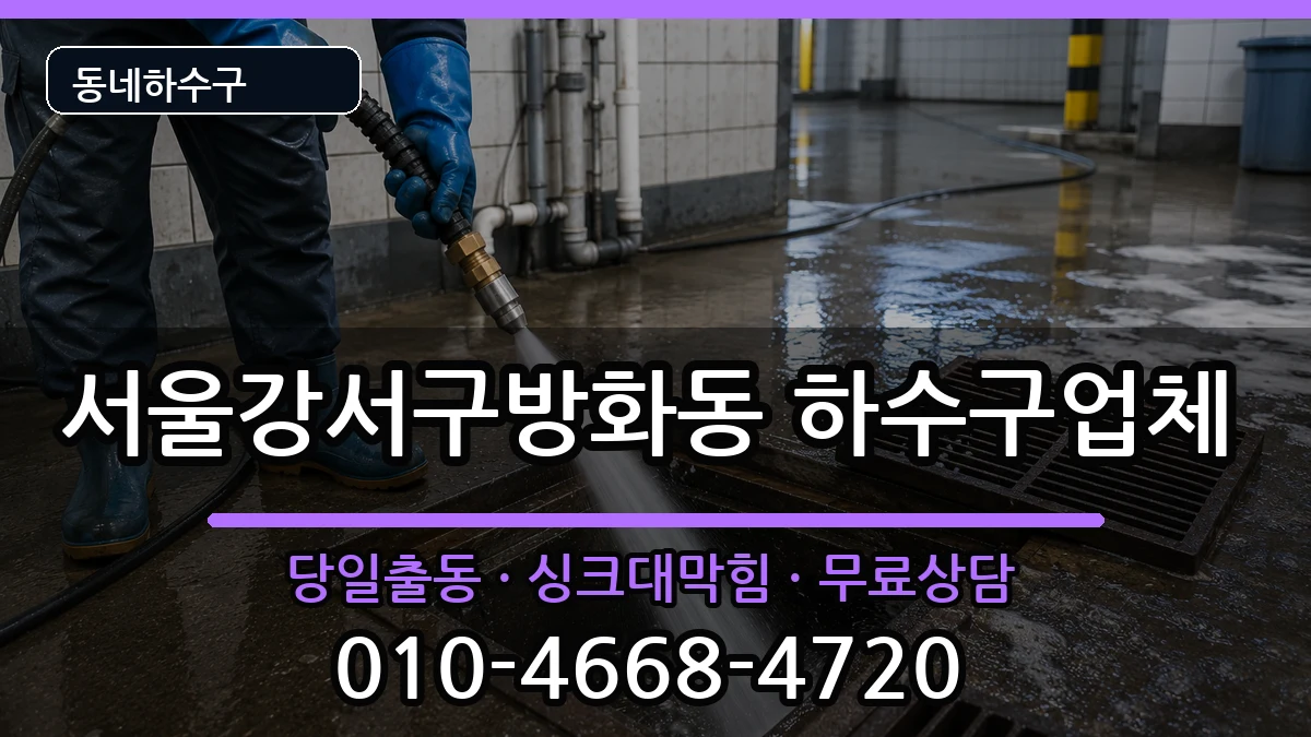 서울강서구방화동 하수구막힘 증상 처리 안내 이미지 2