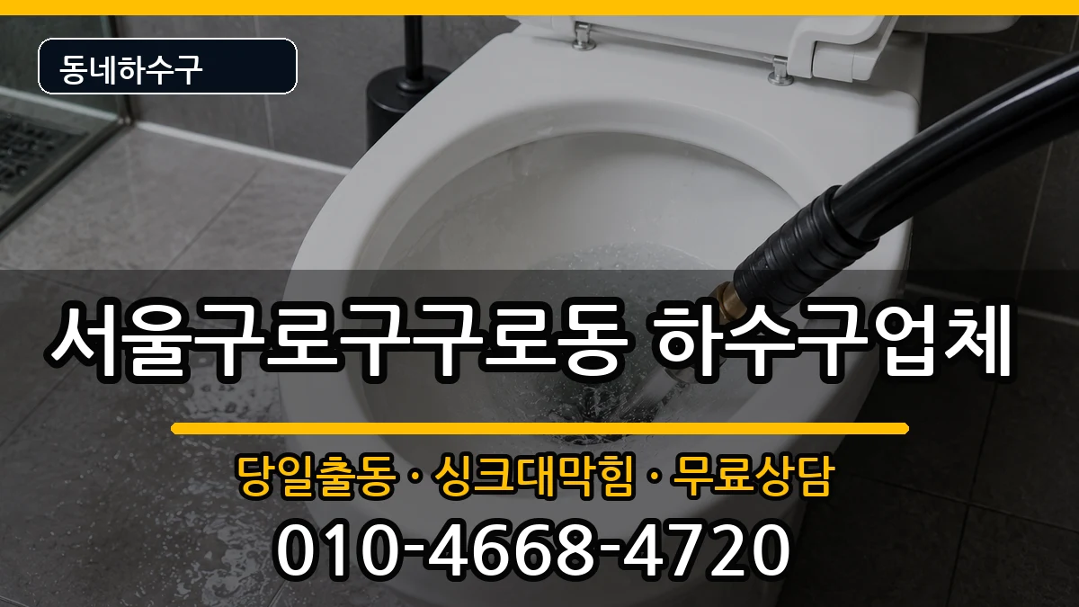 서울구로구구로동 하수구막힘 서울구로구구로동 하수구막힘 증상 처리 안내 이미지 2