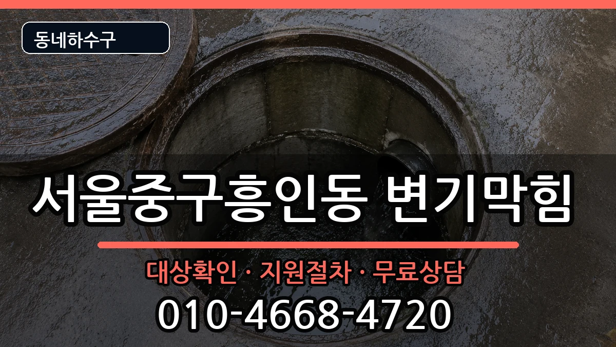 서울중구흥인동 변기막힘 증상 처리 안내 이미지 2