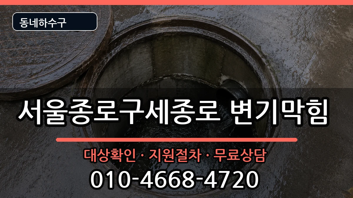 서울종로구세종로  변기막힘 FAQ형