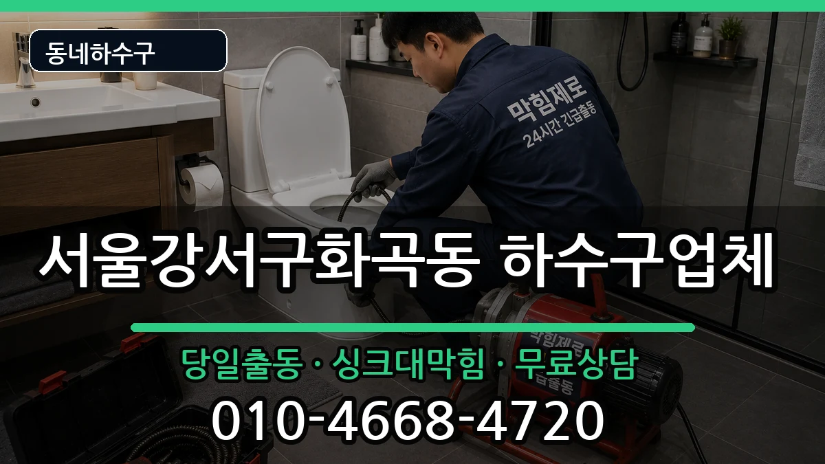 서울강서구화곡동  하수구막힘 절차형