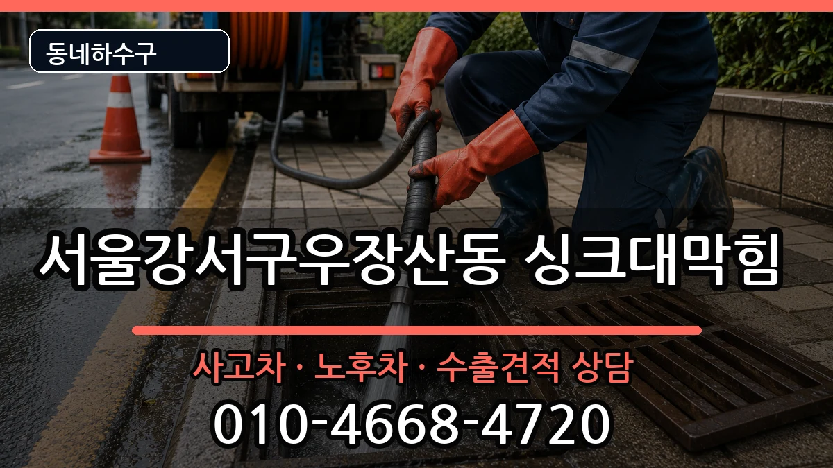 서울강서구우장산동  싱크대막힘 질문형