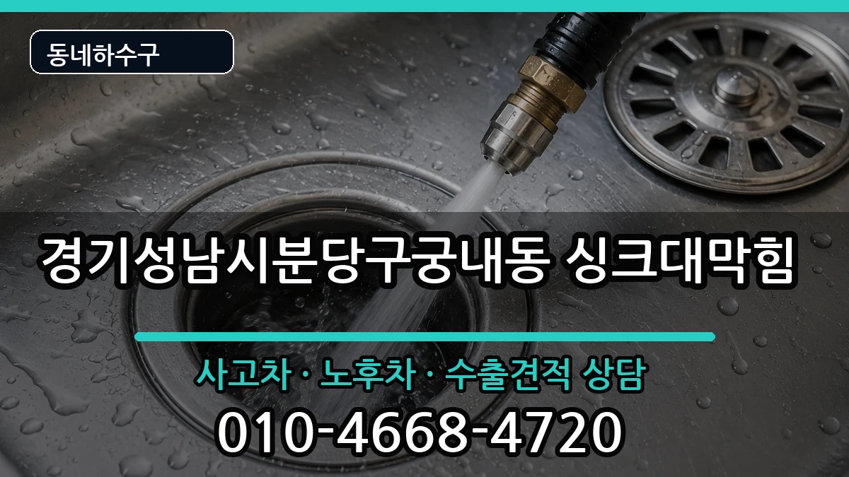 경기성남시분당구궁내동 싱크대막힘 증상 처리 안내 이미지 2