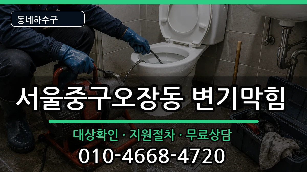 서울중구오장동 변기막힘 서울중구오장동 변기막힘 증상 처리 안내 이미지 1