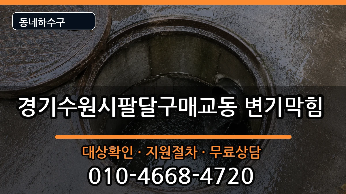 경기수원시팔달구매교동 변기막힘 증상 처리 안내 이미지 2