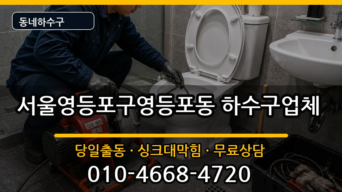 서울영등포구영등포동 하수구막힘 증상 처리 안내 이미지 1