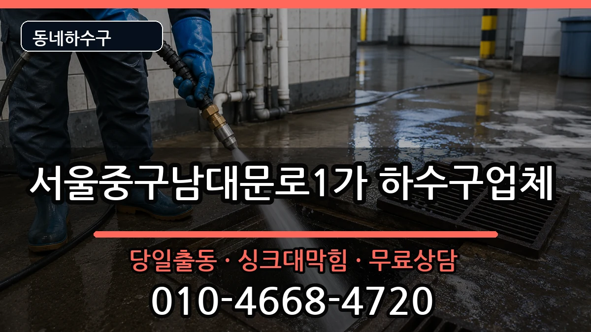 서울중구남대문로1가 하수구막힘 서울중구남대문로1가 하수구막힘 증상 처리 안내 이미지 2