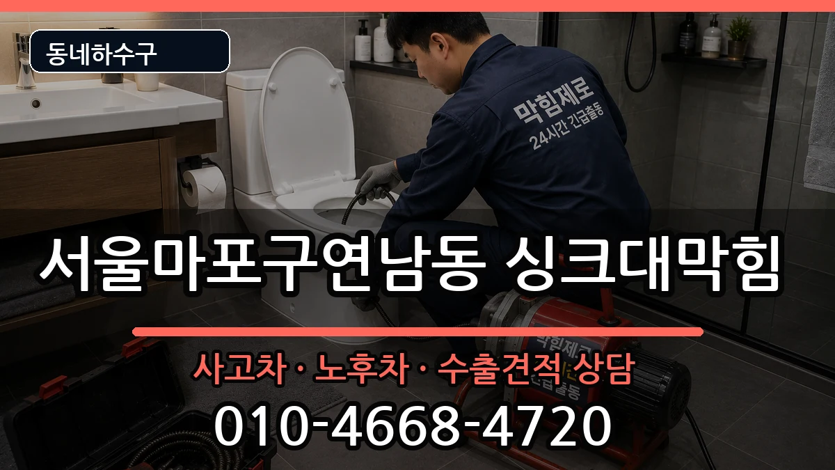 서울마포구연남동 싱크대막힘 서울마포구연남동 싱크대막힘 증상 처리 안내 이미지 2