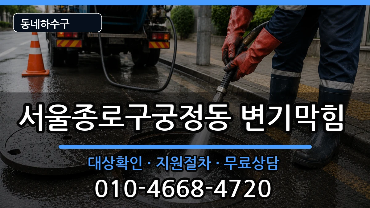 서울종로구궁정동 변기막힘 증상 처리 안내 이미지 2