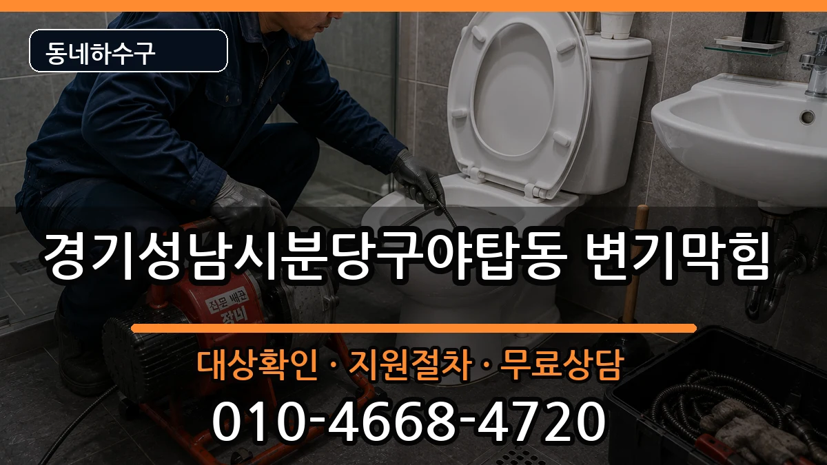 경기성남시분당구야탑동 변기막힘 경기성남시분당구야탑동 변기막힘 증상 처리 안내 이미지 3