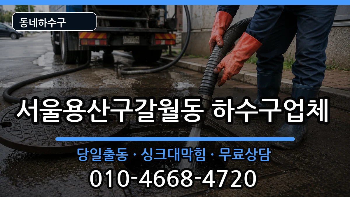 서울용산구갈월동 하수구막힘 서울용산구갈월동 하수구막힘 증상 처리 안내 이미지 2