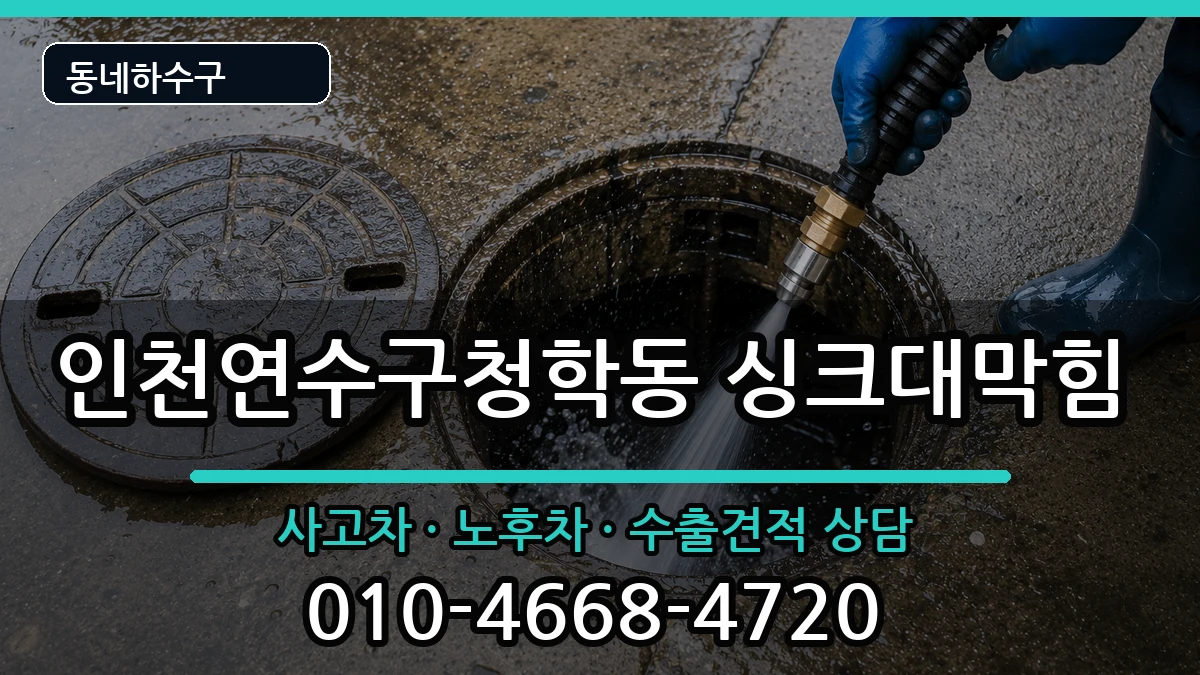 인천연수구청학동 싱크대막힘 인천연수구청학동 싱크대막힘 증상 처리 안내 이미지 1