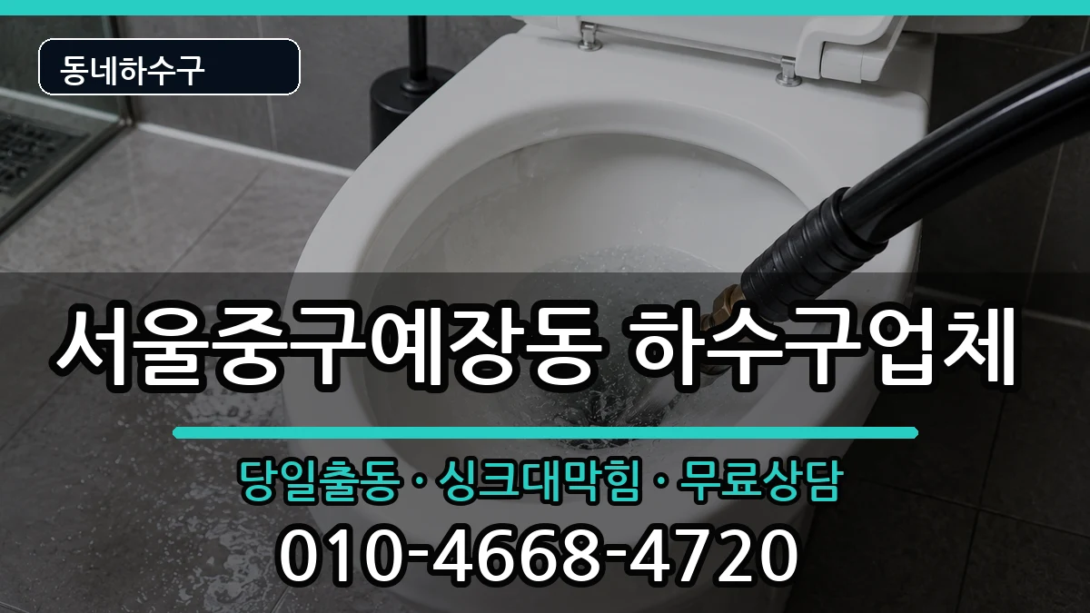 서울중구예장동 하수구막힘 서울중구예장동 하수구막힘 증상 처리 안내 이미지 1