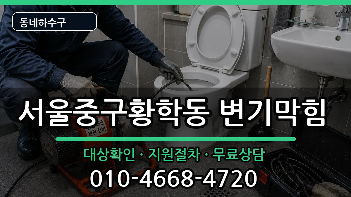 서울중구황학동 변기막힘 서울중구황학동 변기막힘 증상 처리 안내 이미지 1