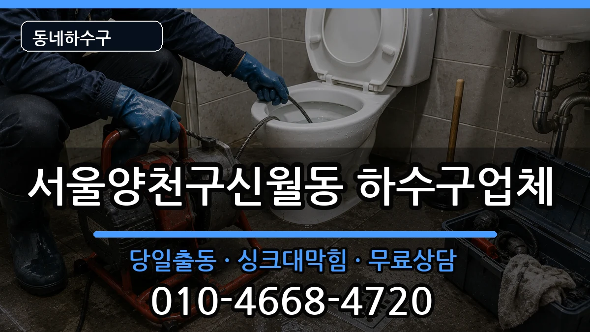 서울양천구신월동 하수구막힘 서울양천구신월동 하수구막힘 증상 처리 안내 이미지 3
