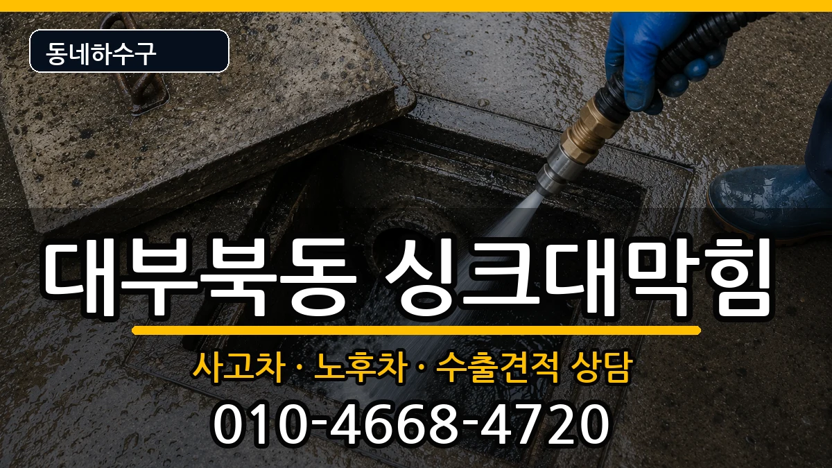 경기안산시단원구대부북동 싱크대막힘 증상 처리 안내 이미지 1
