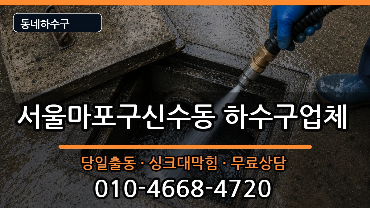 서울마포구신수동 하수구막힘 서울마포구신수동 하수구막힘 증상 처리 안내 이미지 2