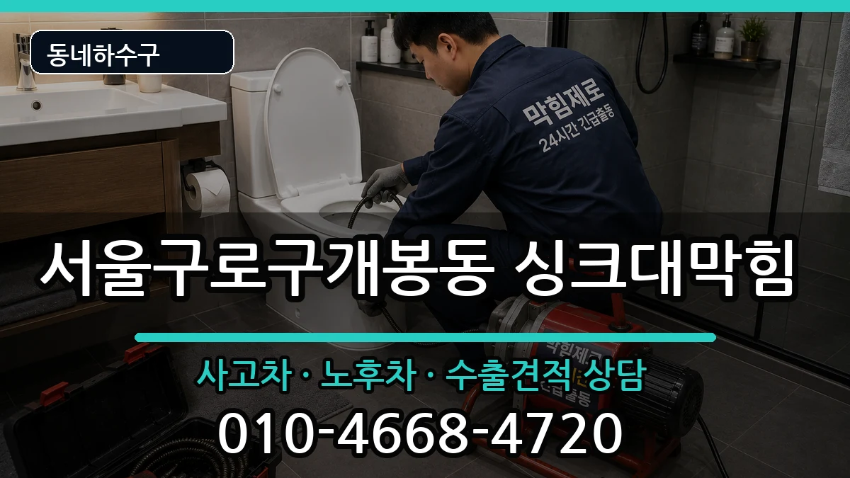 서울구로구개봉동 싱크대막힘 서울구로구개봉동 싱크대막힘 증상 처리 안내 이미지 3