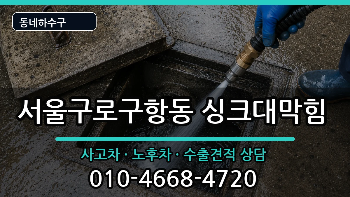 서울구로구항동 싱크대막힘 서울구로구항동 싱크대막힘 증상 처리 안내 이미지 2