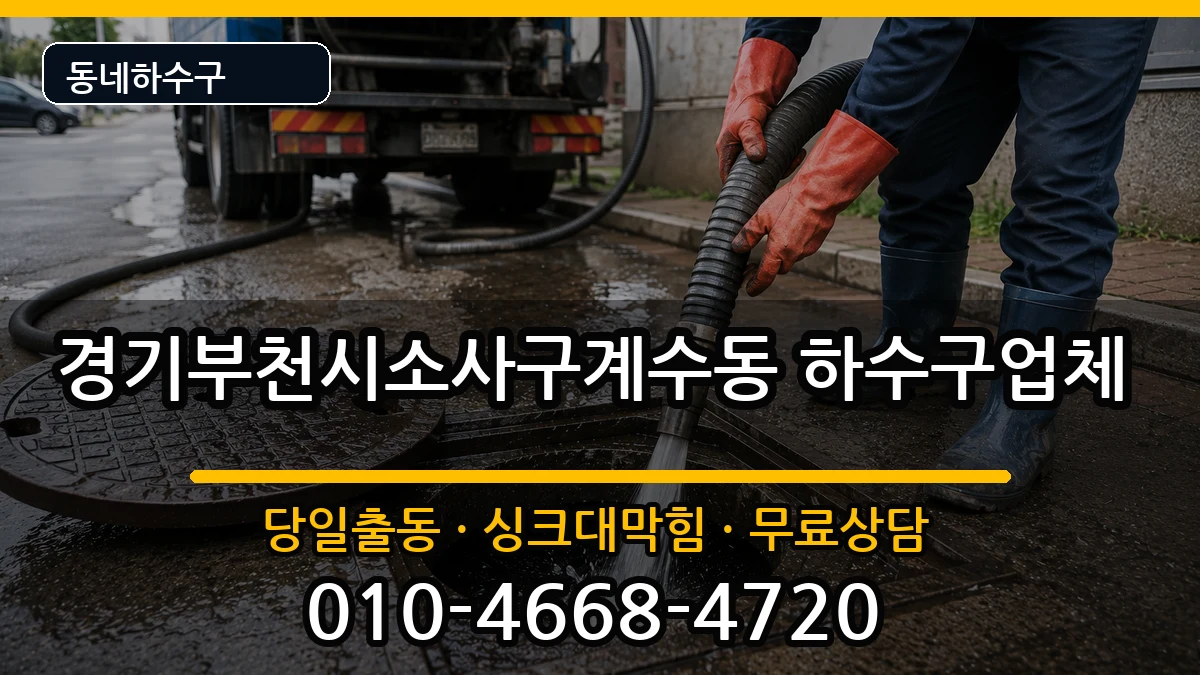 경기부천시소사구계수동 하수구막힘 경기부천시소사구계수동 하수구막힘 증상 처리 안내 이미지 3