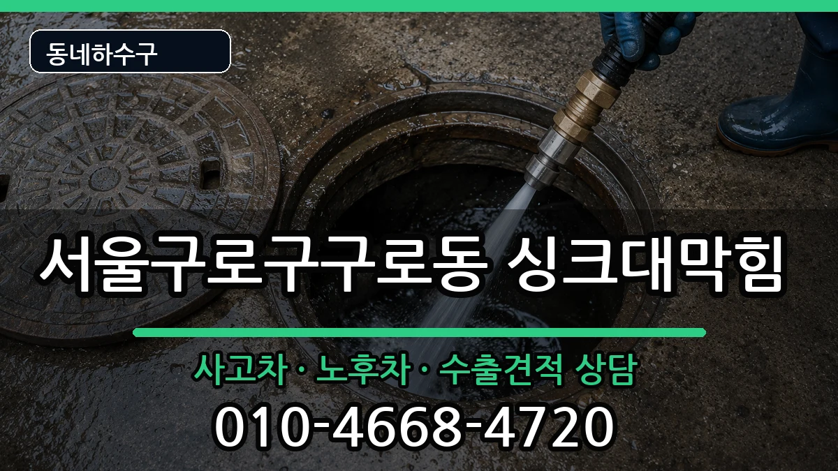 서울구로구구로동 싱크대막힘 서울구로구구로동 싱크대막힘 증상 처리 안내 이미지 1