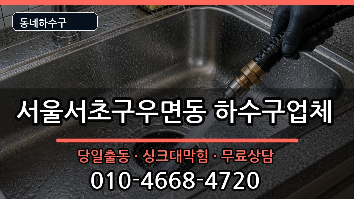 서울서초구우면동 하수구막힘 증상 처리 안내 이미지 1