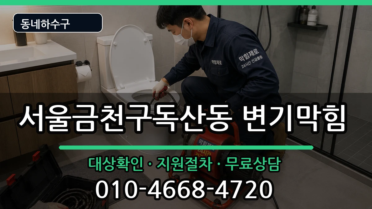 서울금천구독산동 변기막힘 서울금천구독산동 변기막힘 증상 처리 안내 이미지 3