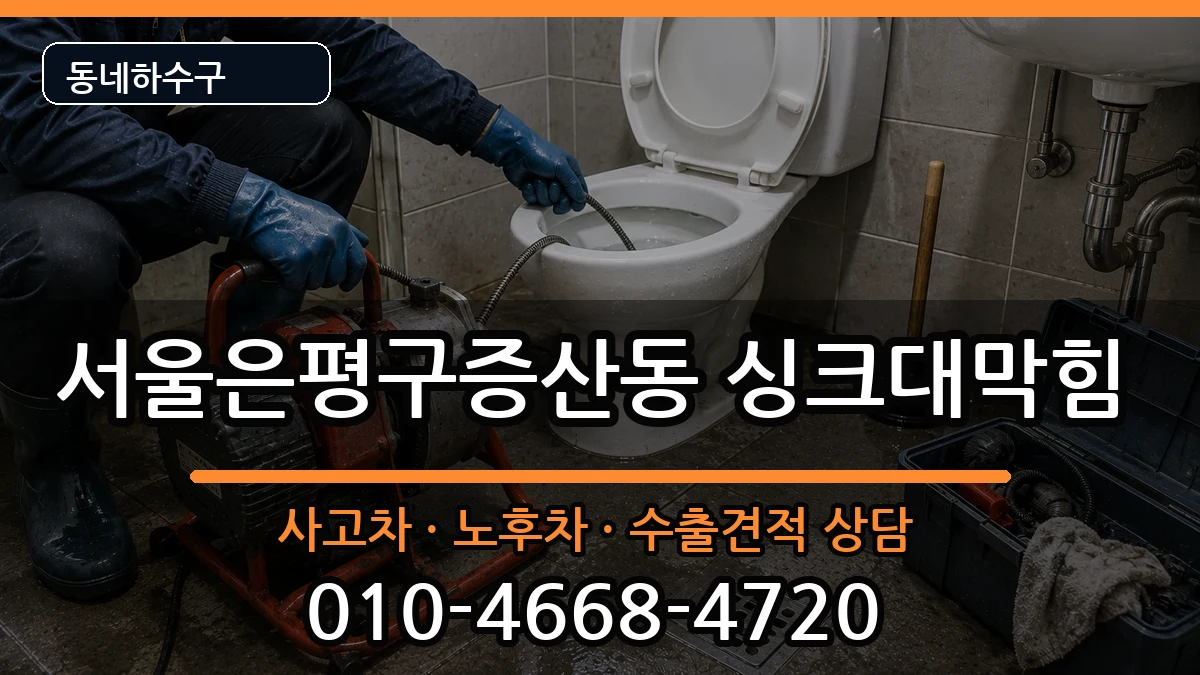 서울은평구증산동 싱크대막힘 증상 처리 안내 이미지 3