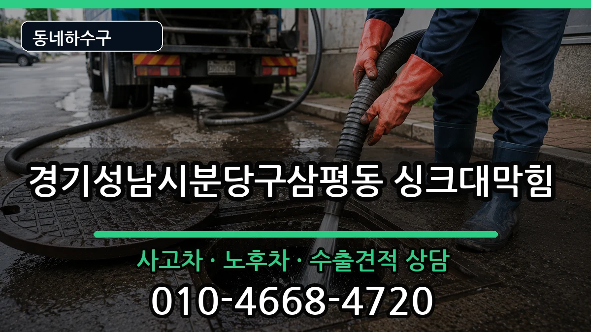 경기성남시분당구삼평동 싱크대막힘 경기성남시분당구삼평동 싱크대막힘 증상 처리 안내 이미지 2