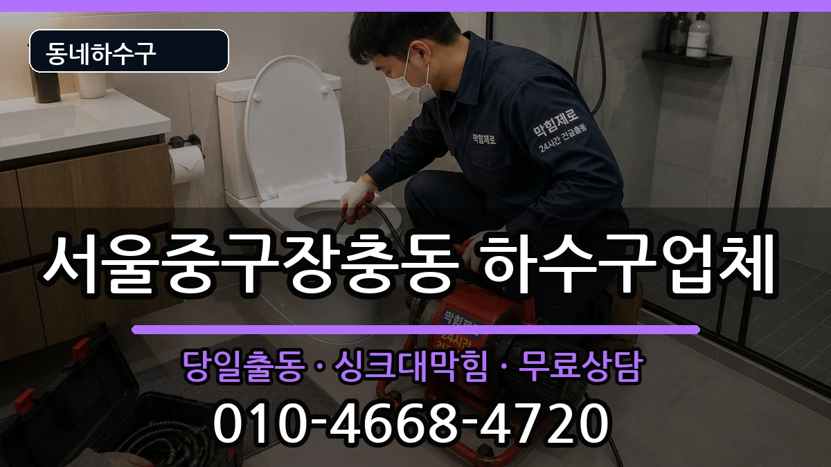 서울중구장충동 하수구막힘 서울중구장충동 하수구막힘 증상 처리 안내 이미지 1
