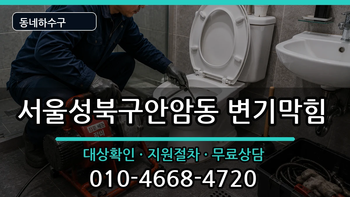 서울성북구안암동 변기막힘 서울성북구안암동 변기막힘 증상 처리 안내 이미지 1