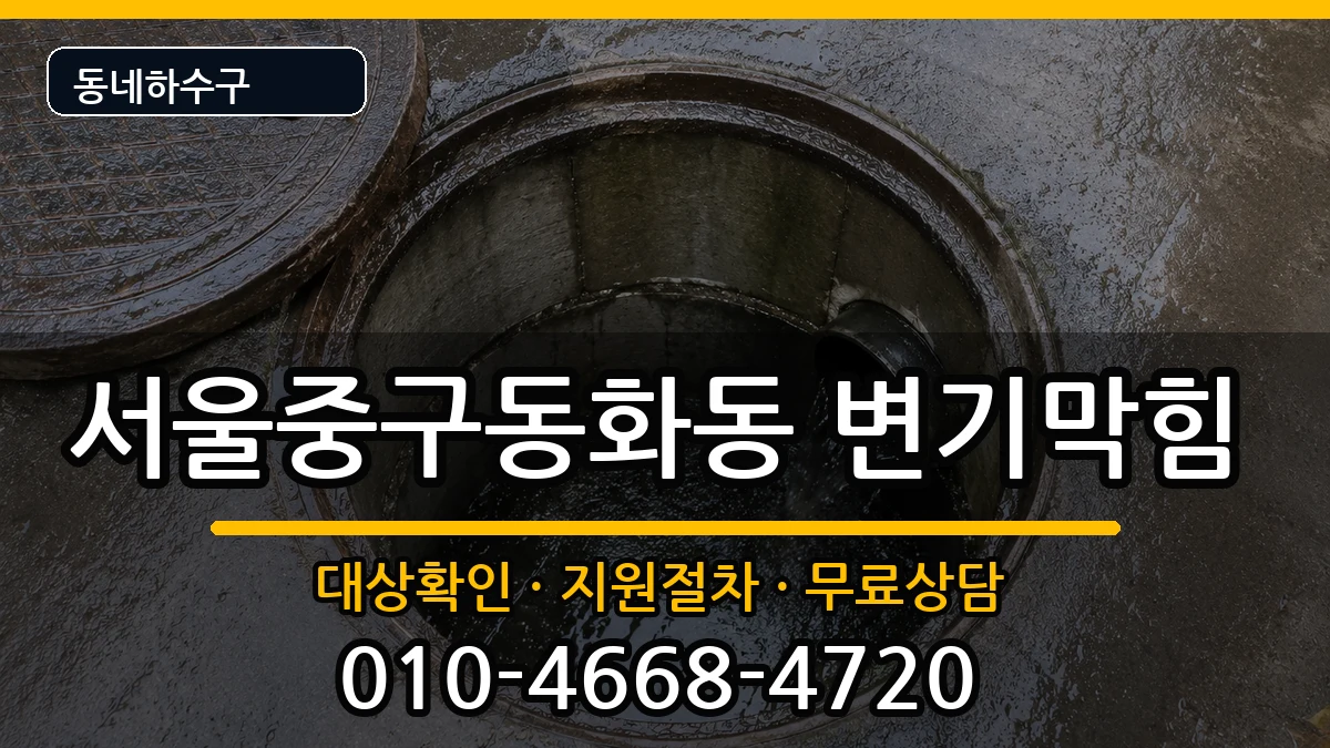 서울중구동화동 변기막힘 증상 처리 안내 이미지 3