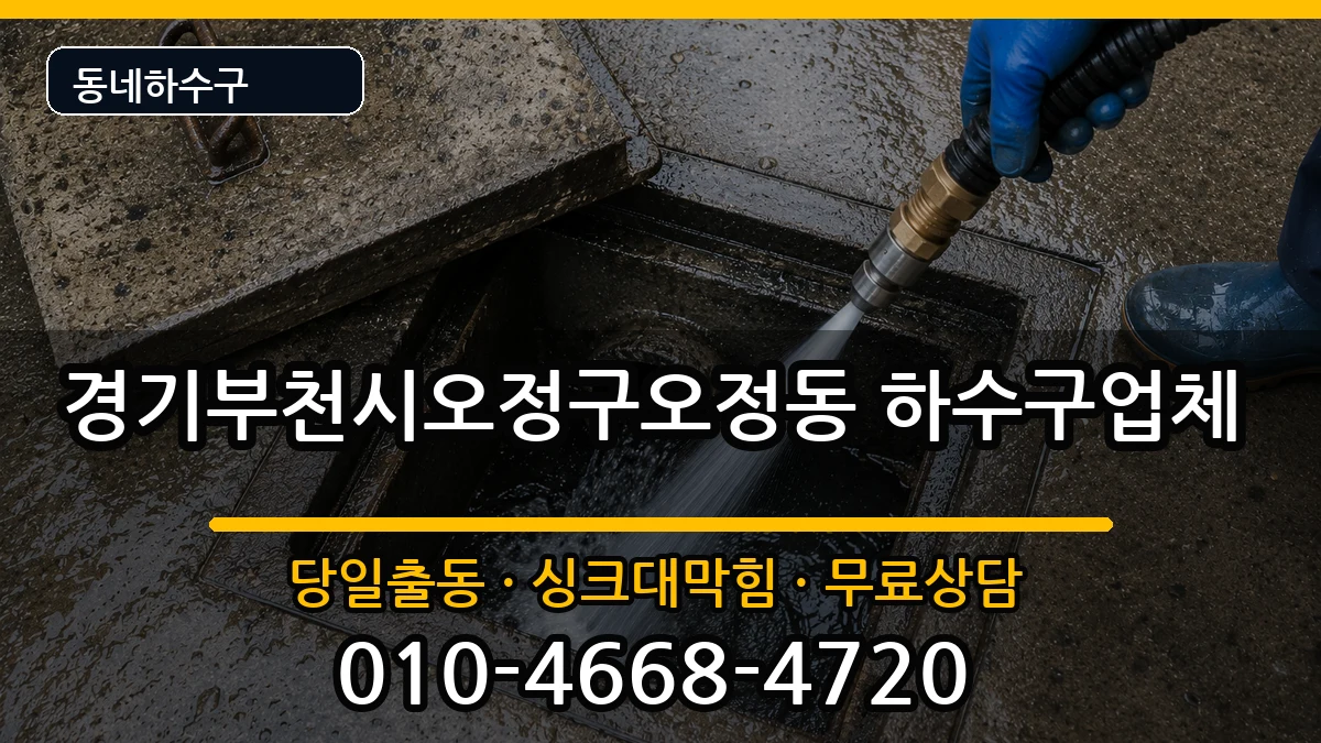 경기부천시오정구오정동 하수구막힘 경기부천시오정구오정동 하수구막힘 증상 처리 안내 이미지 2
