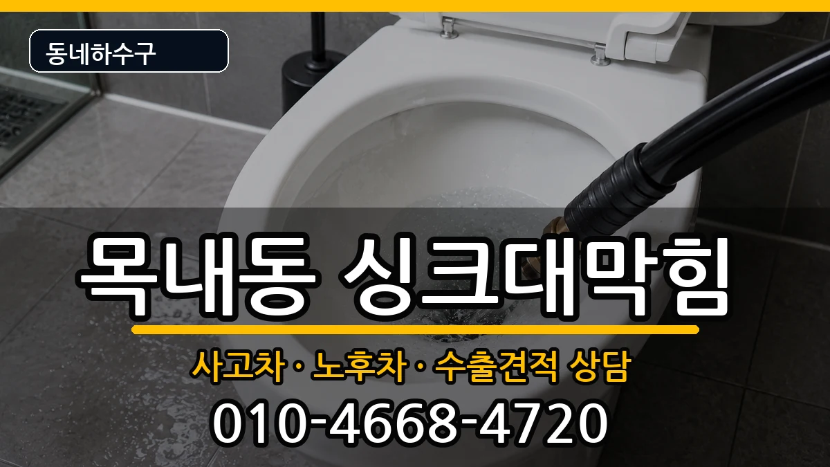 경기안산시단원구목내동 싱크대막힘 증상 처리 안내 이미지 3